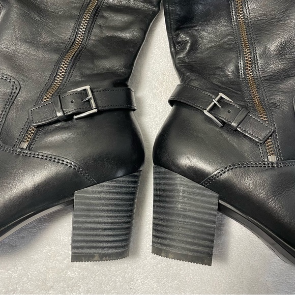 Ecco Black Leather Boots Women Size US 8-8 1/2 (39) - Picture 10 of 16